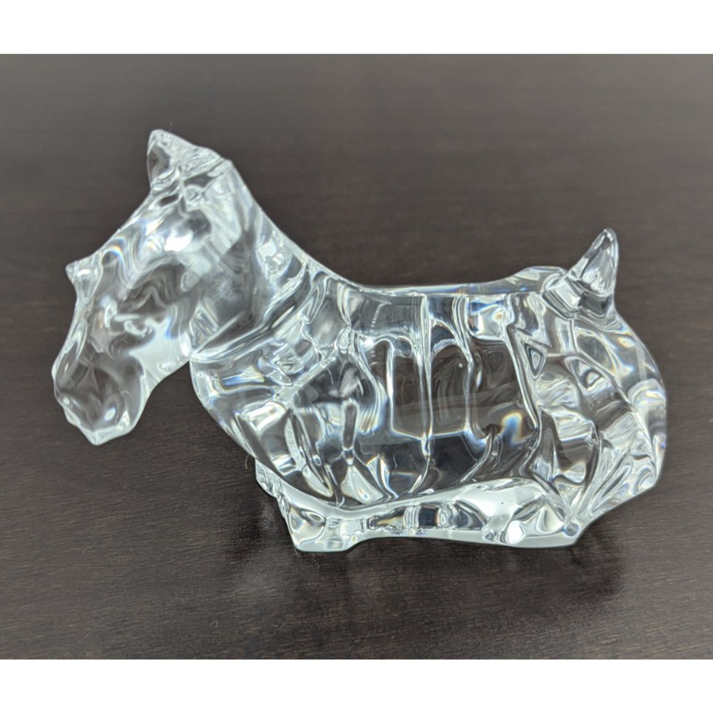 Baccarat Crystal Scottie Scottish Terrier Dog Puppy Figurine Paperweight France